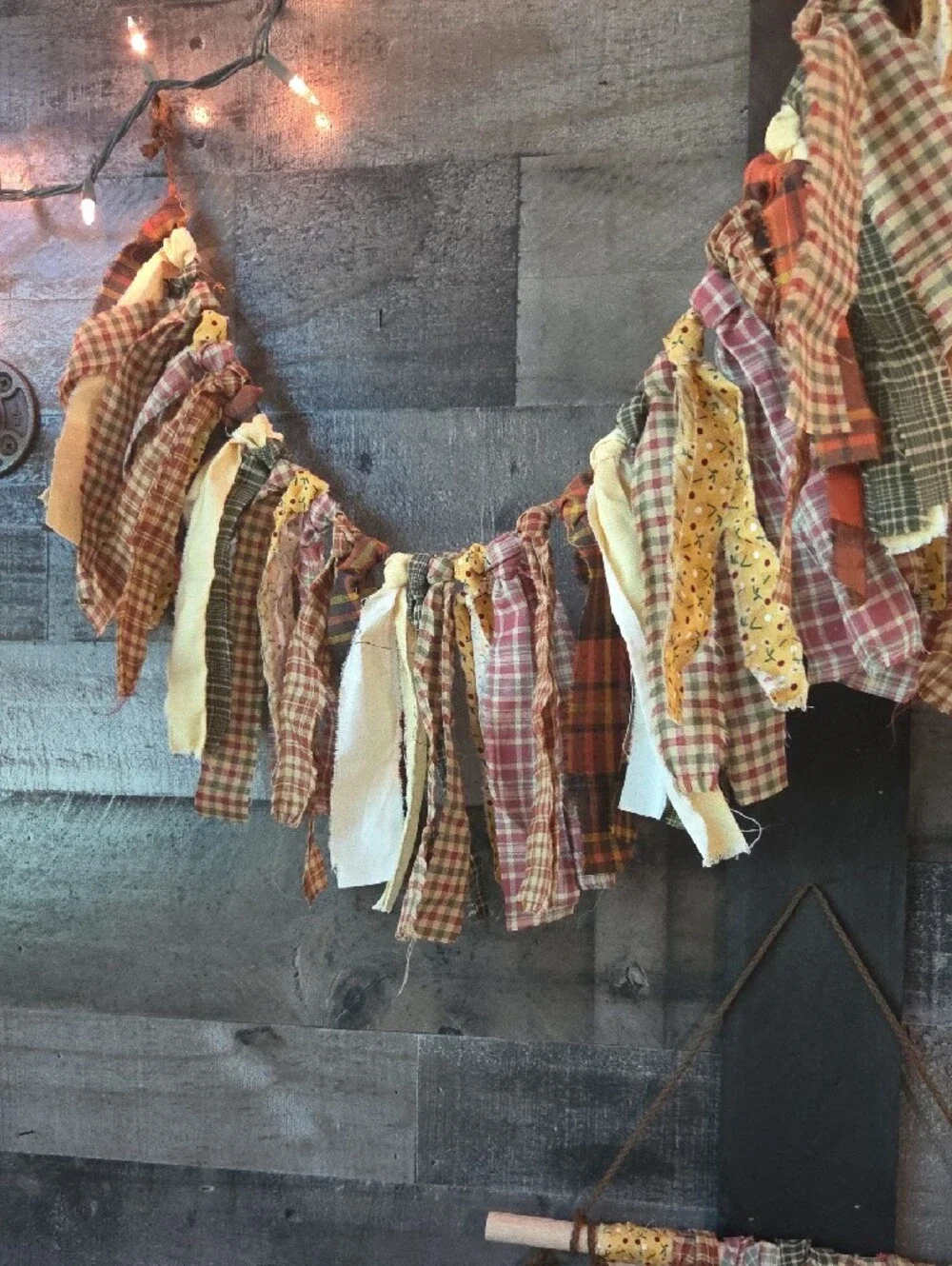 Rustic Fall Boho Chic Garland and Wall Hanging Set